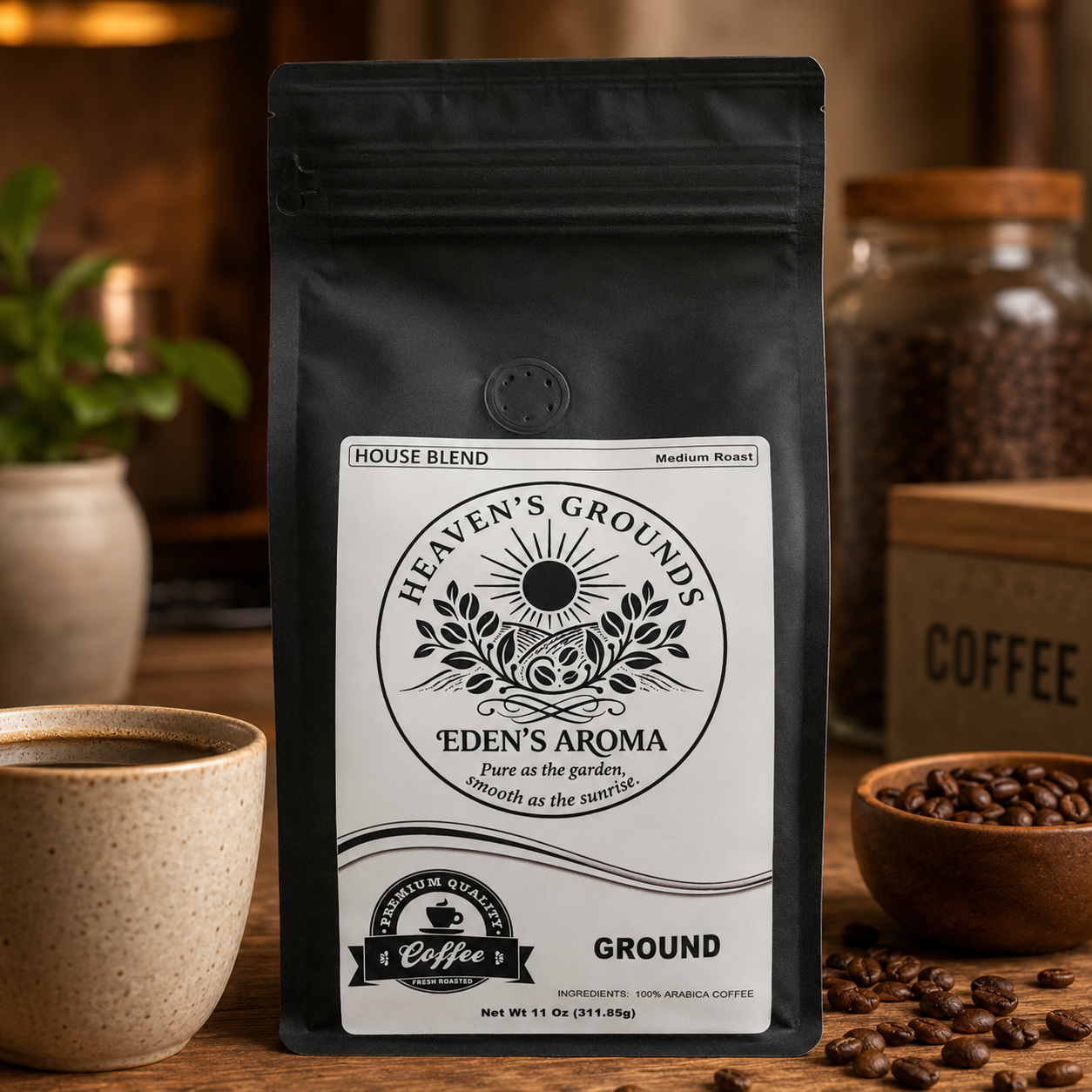 Heaven's Grounds: Eden's Aroma Coffee