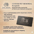 Custom Engraved Pet Memorial Plaque