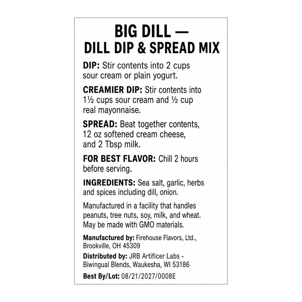 Big Dill directions and ingredients