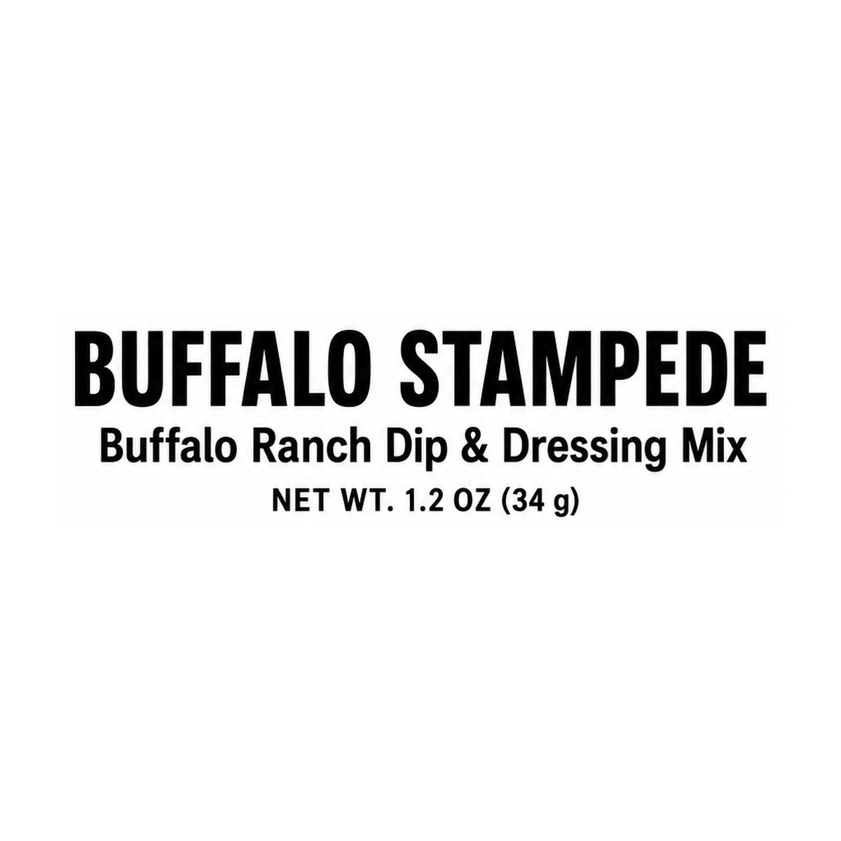 Buffalo Stampede front label